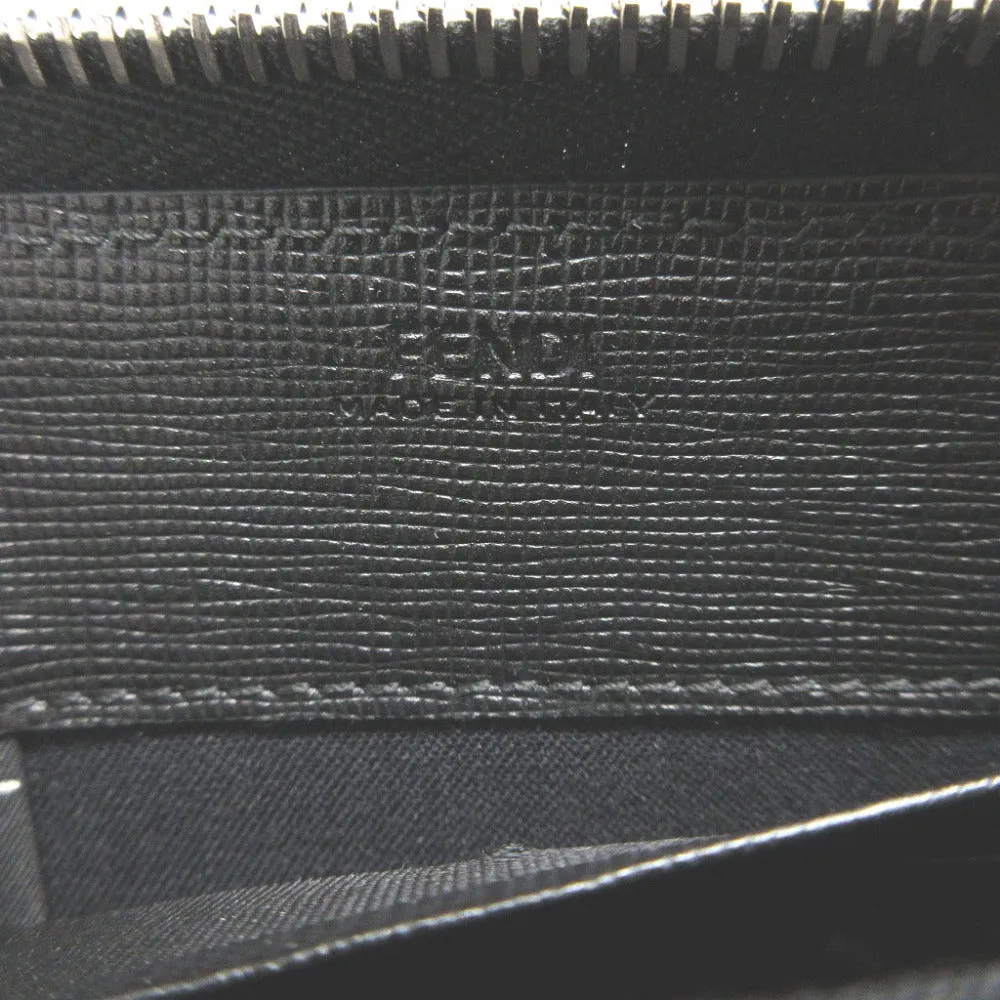 FENDI Long Wallet Purse 8M0299 leather black Karito