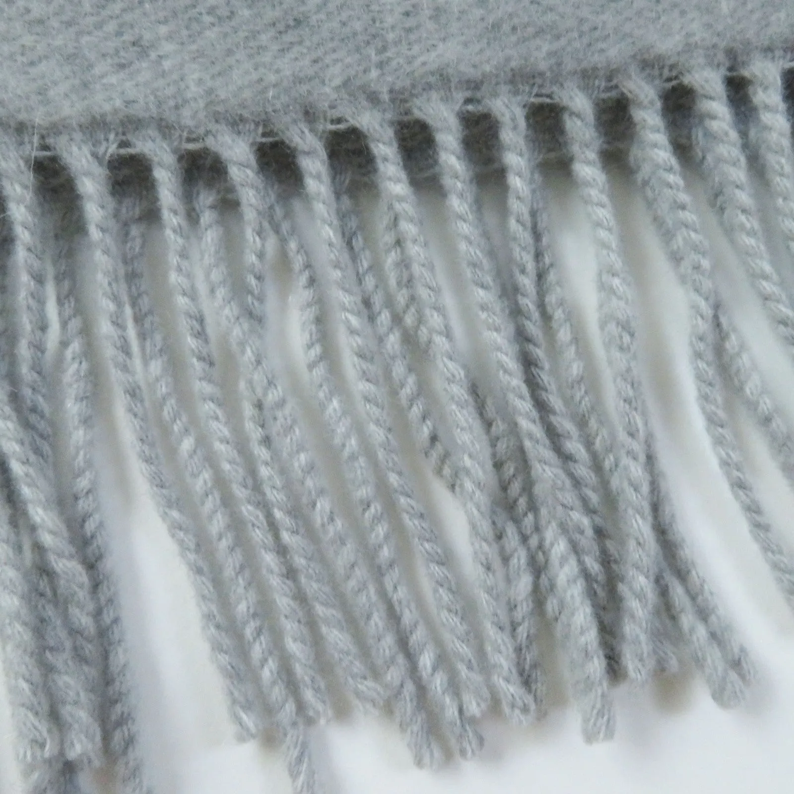 FENDI Scarf Main: 60% wool, 23% cashmere, 13% rayon, 4% metal fiber Light Gray Silver FXT485 AROQ TU Women Used
