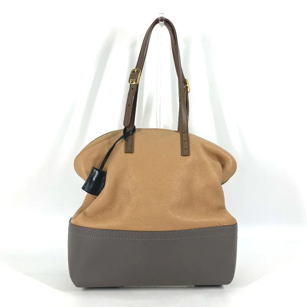 FENDI Shoulder Bag 8MN232 leather beige By color Celeria Women Used
