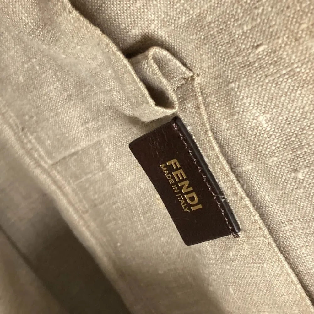 FENDI Shoulder Bag 8MN232 leather beige By color Celeria Women Used