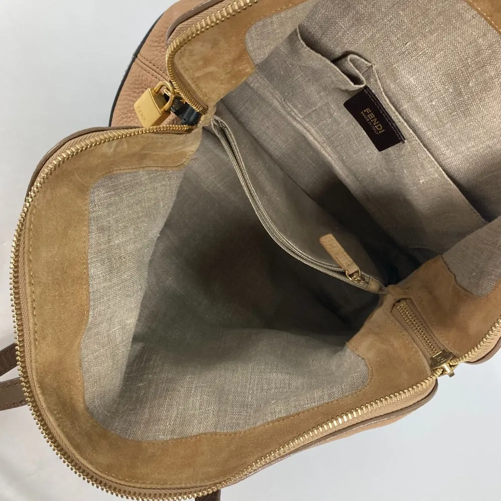 FENDI Shoulder Bag 8MN232 leather beige By color Celeria Women Used