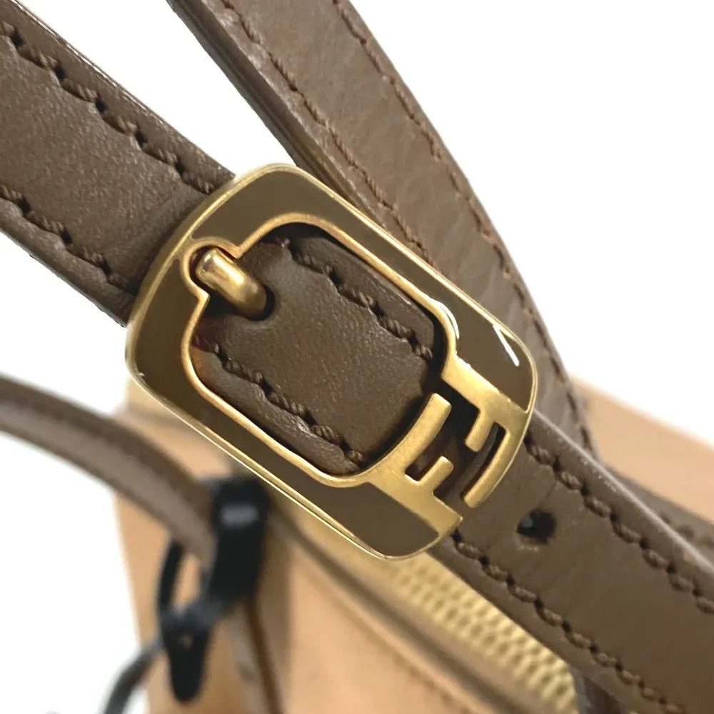 FENDI Shoulder Bag 8MN232 leather beige By color Celeria Women Used