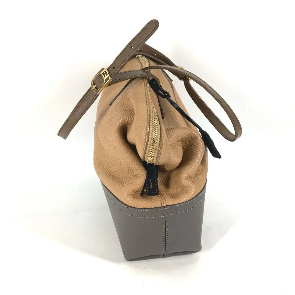 FENDI Shoulder Bag 8MN232 leather beige By color Celeria Women Used