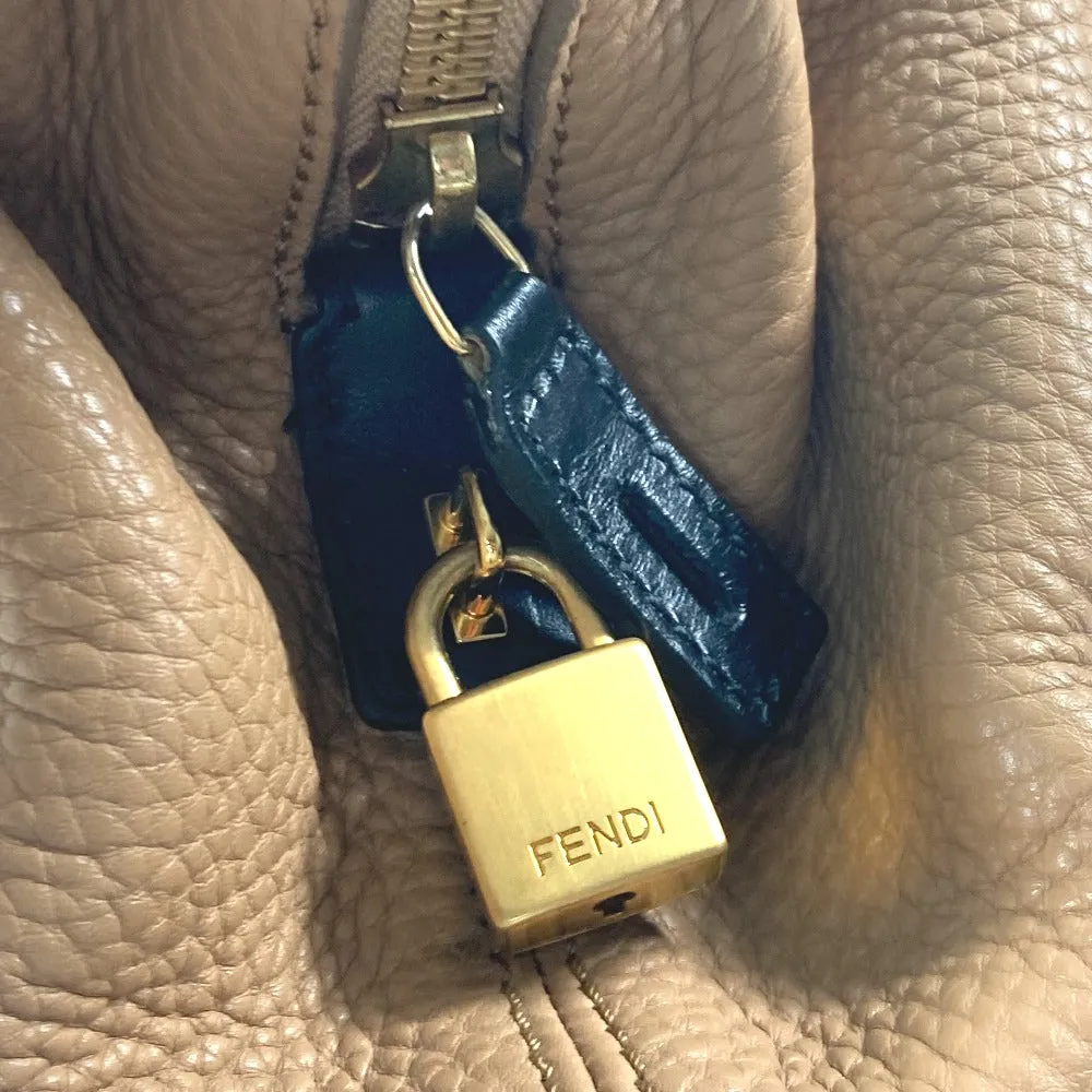 FENDI Shoulder Bag 8MN232 leather beige By color Celeria Women Used