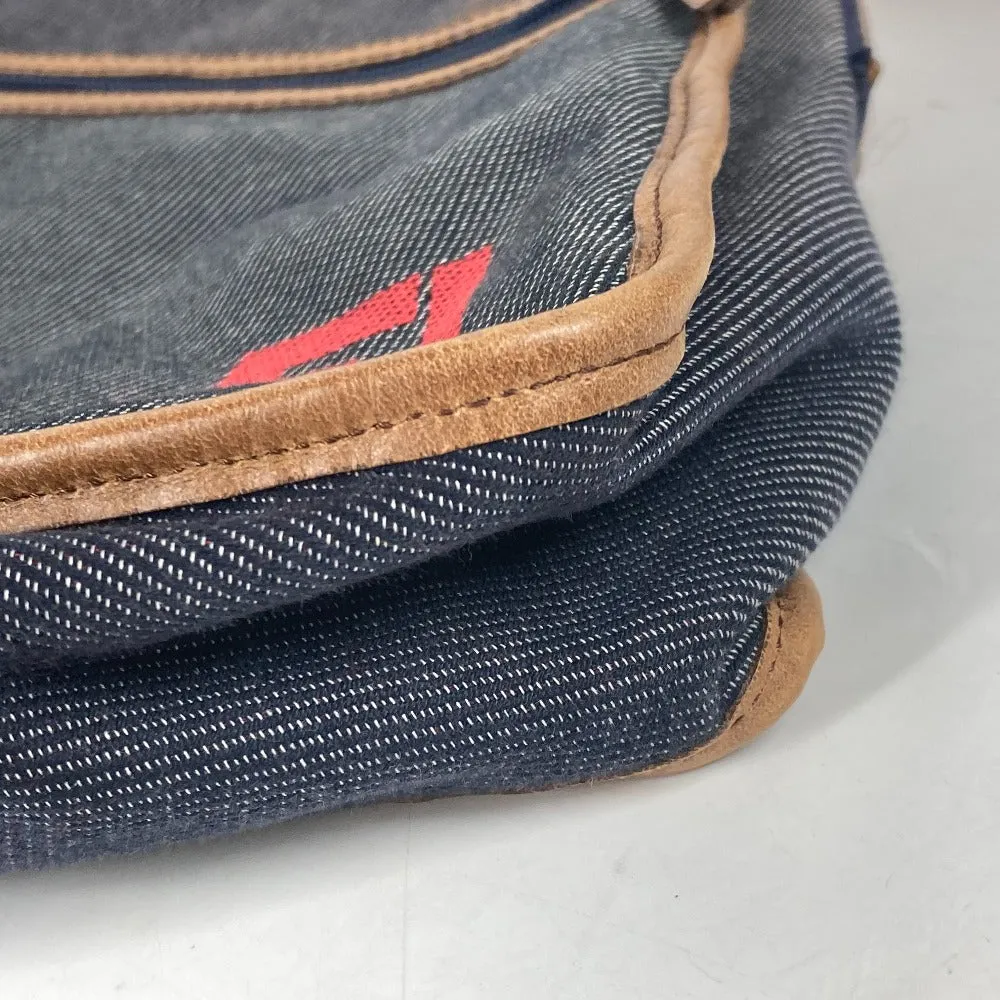 FENDI Shoulder Bag denim blue Pochette logo