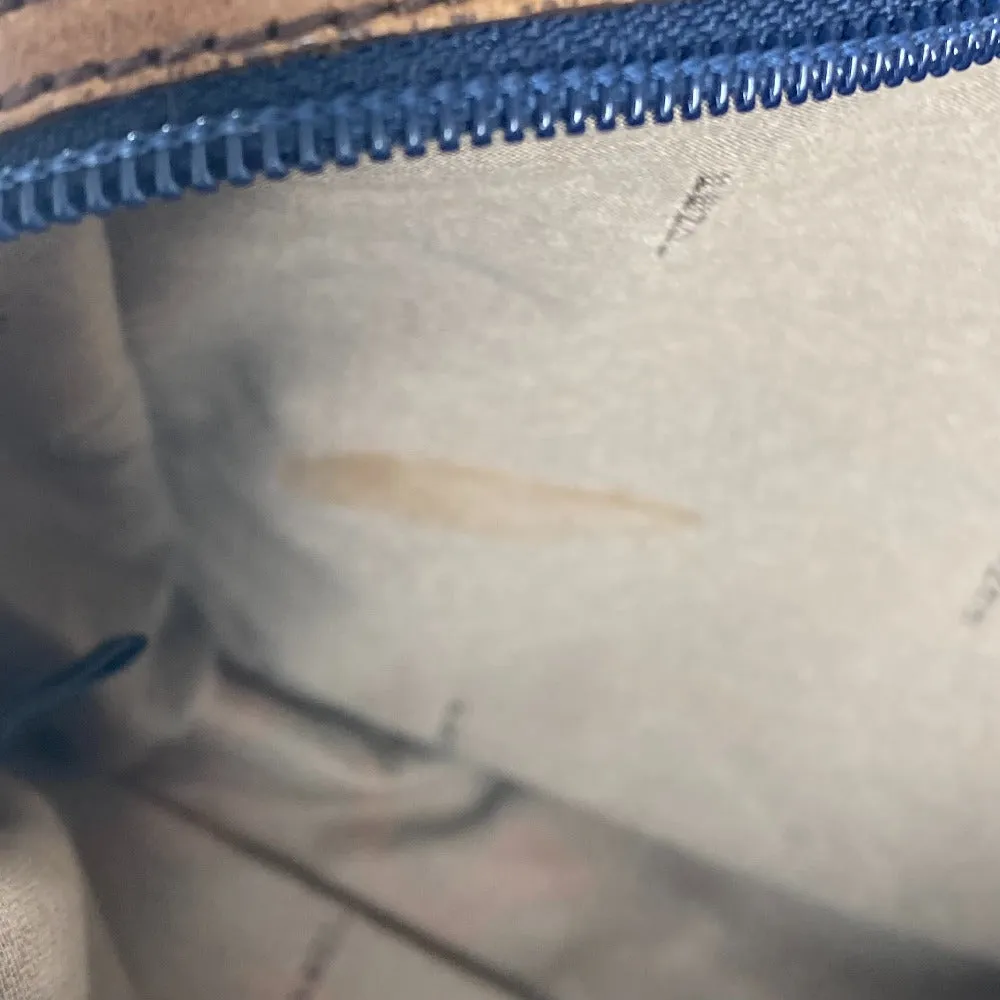 FENDI Shoulder Bag denim blue Pochette logo