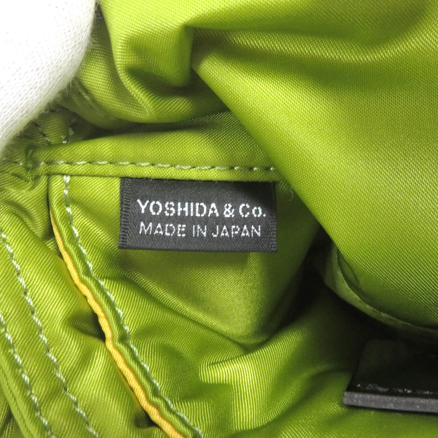 FENDI Sling bag 7AS138 Main: Nylon, Main: Leather wasabi green Baguette Mini mens Used