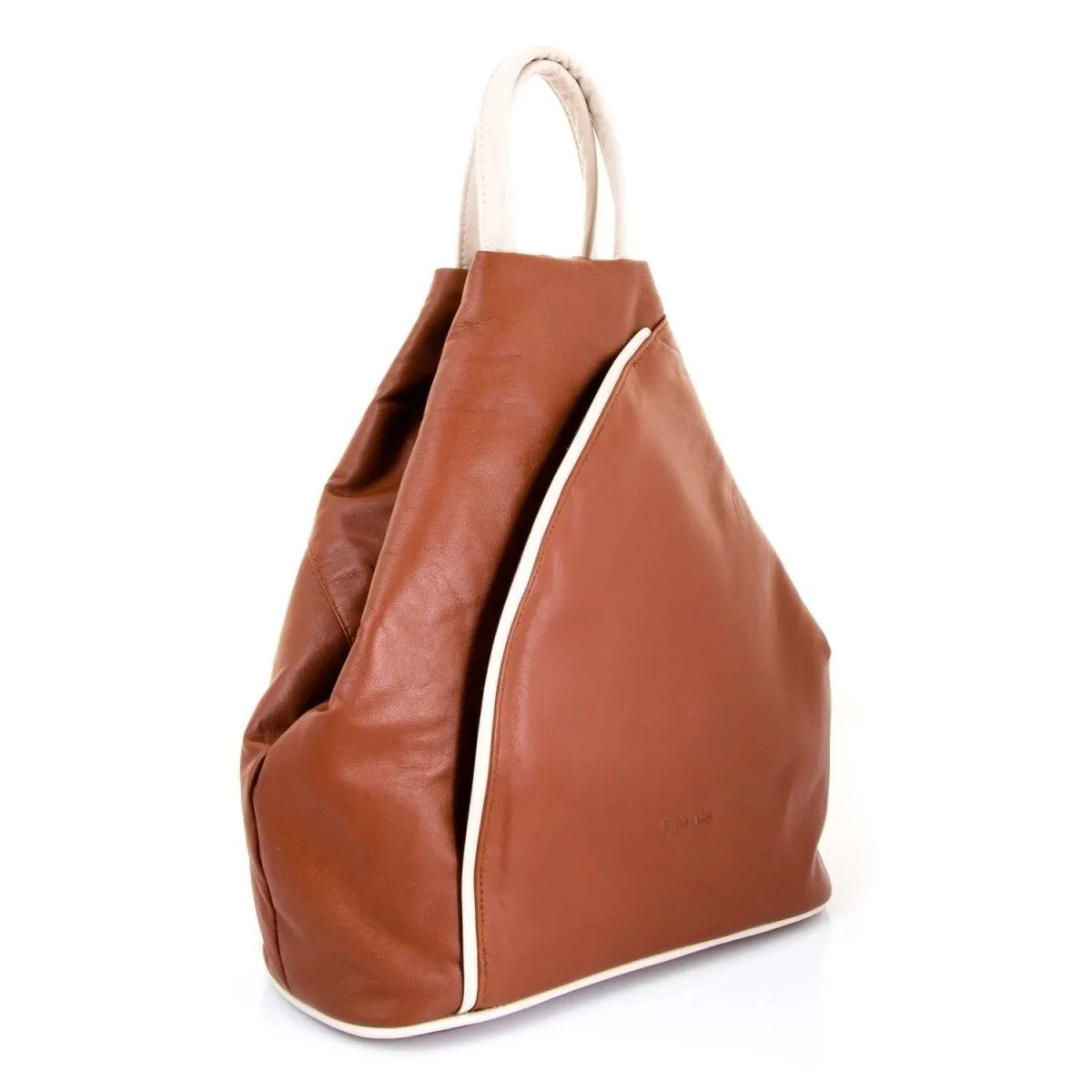 Hove Two-Tone Luxurious Soft Leather Backpack