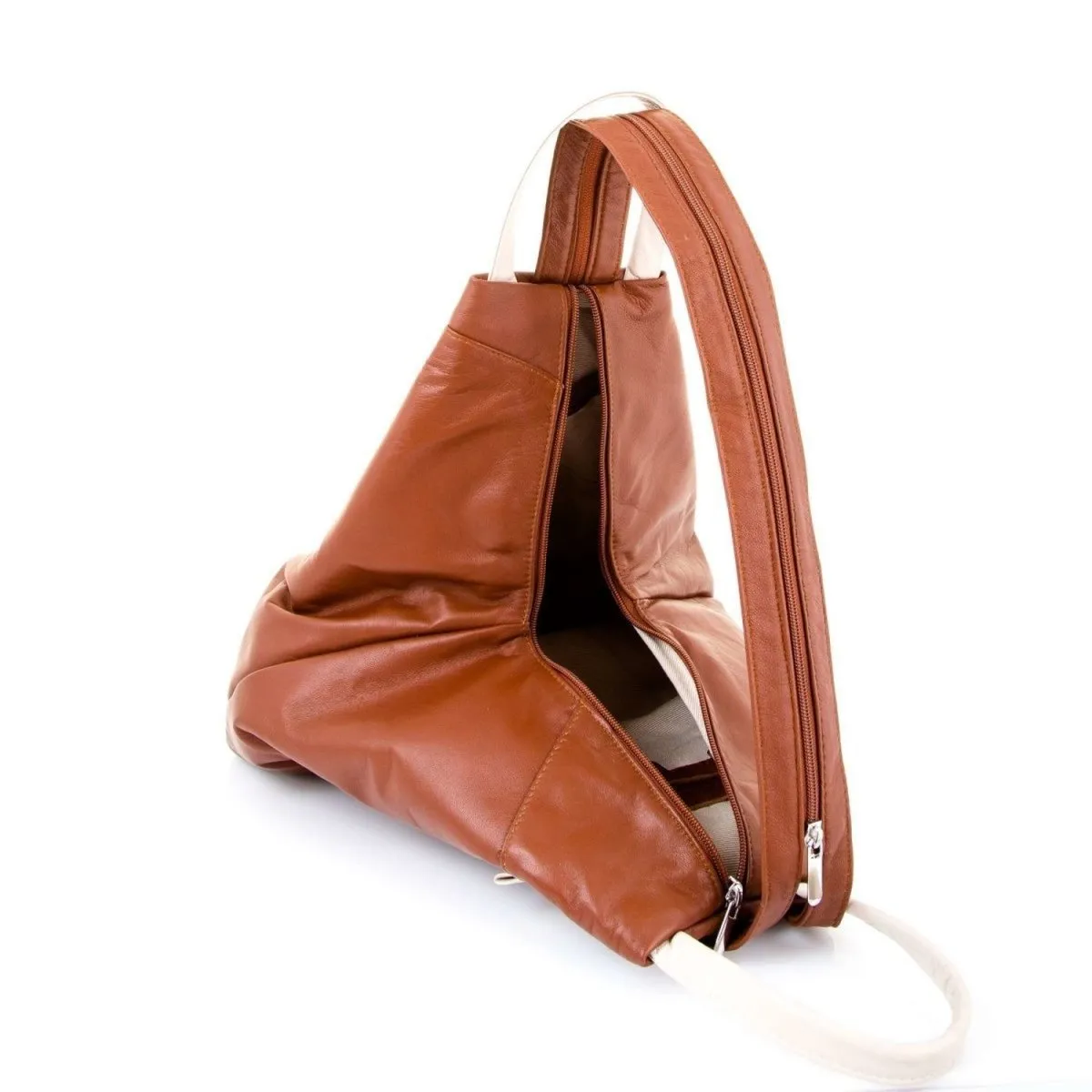 Hove Two-Tone Luxurious Soft Leather Backpack