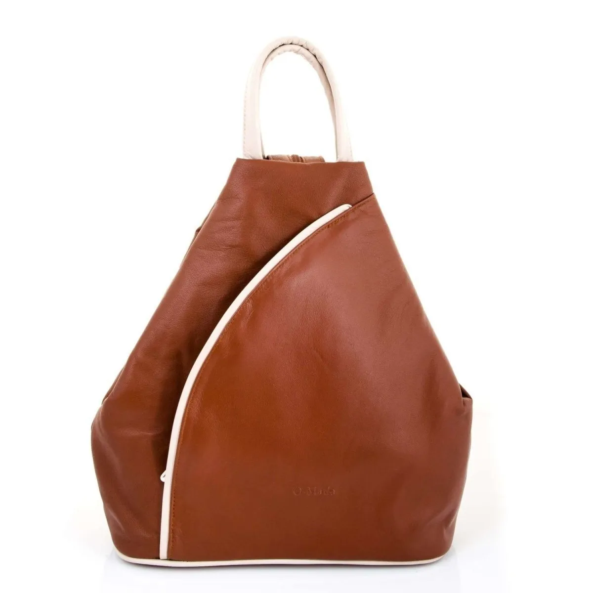 Hove Two-Tone Luxurious Soft Leather Backpack
