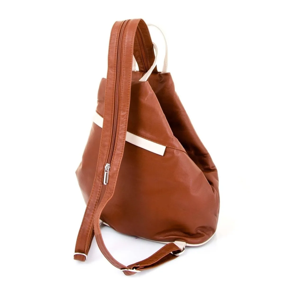 Hove Two-Tone Luxurious Soft Leather Backpack