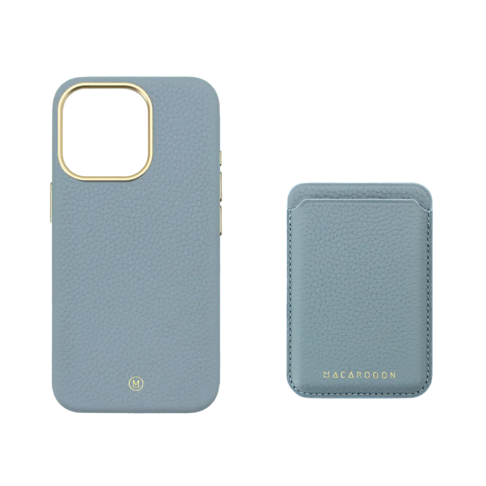 iPhone 14 Plus Leather Case and MagSafe Wallet Set - Enhanced with MagSafe Technology