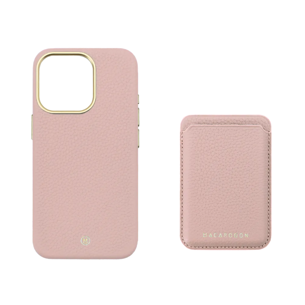 iPhone 14 Plus Leather Case and MagSafe Wallet Set - Enhanced with MagSafe Technology