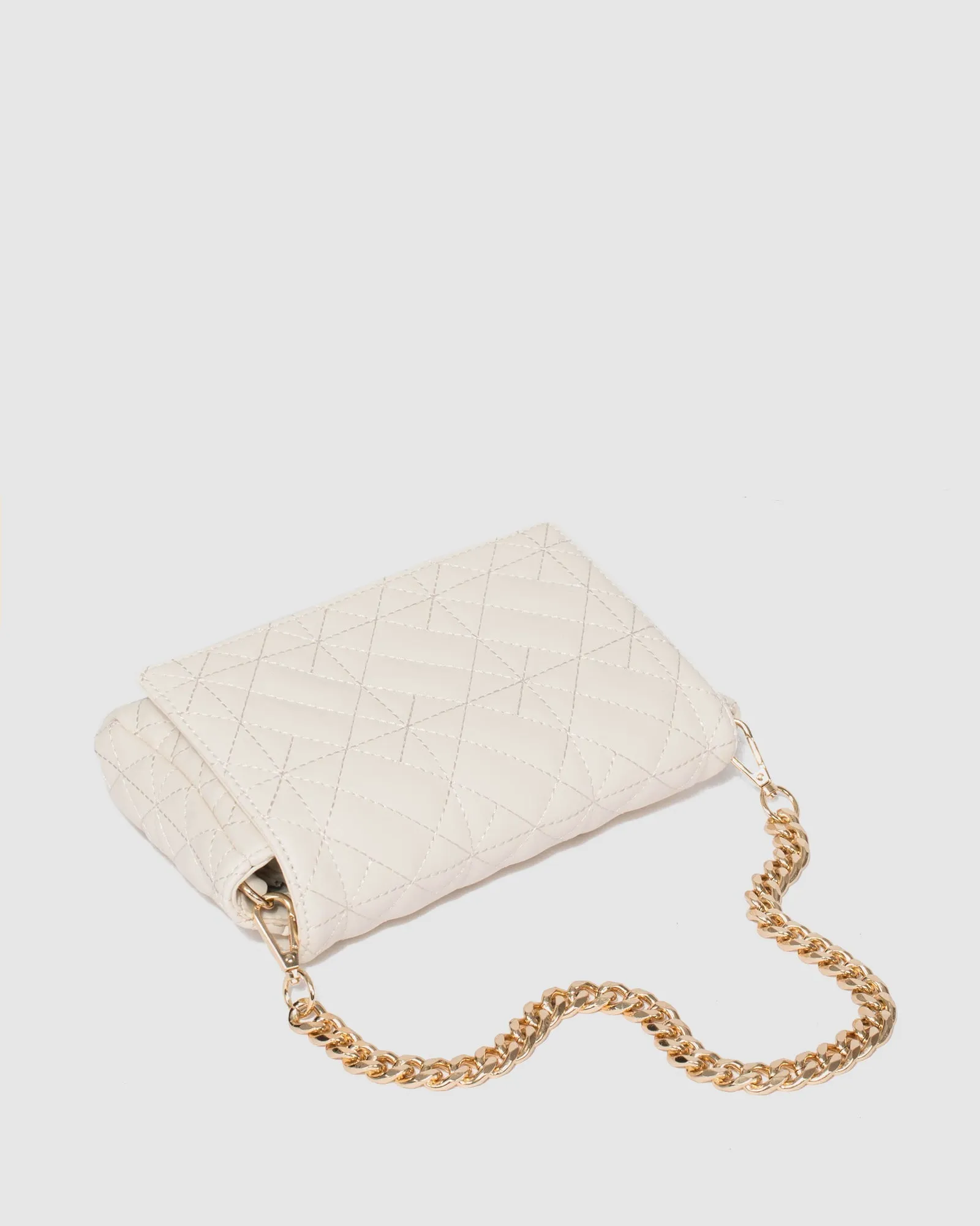 Ivory Monique Quilted Bag