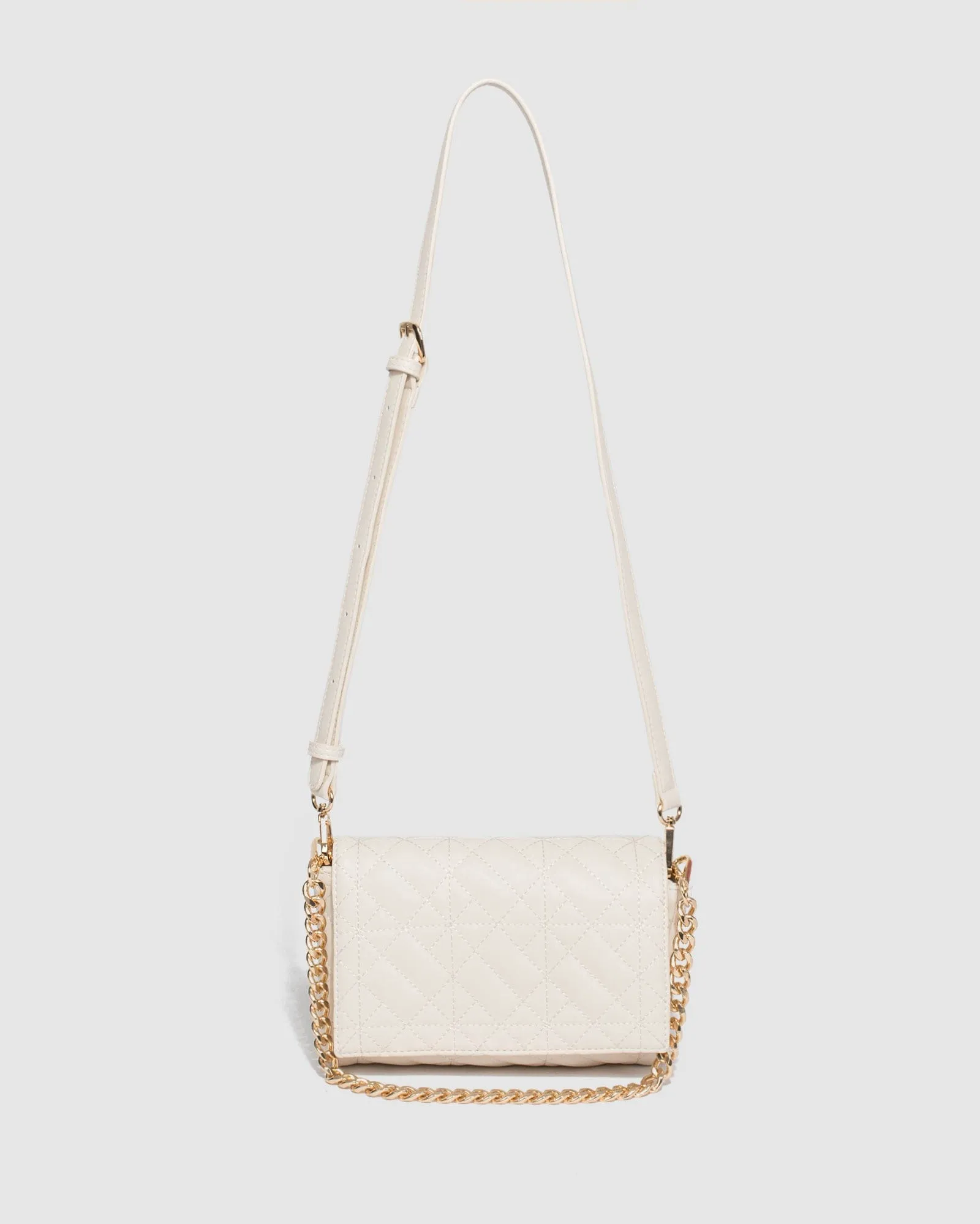 Ivory Monique Quilted Bag