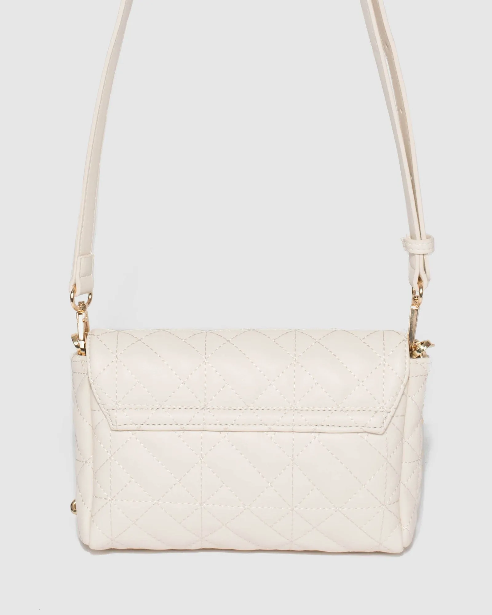 Ivory Monique Quilted Bag