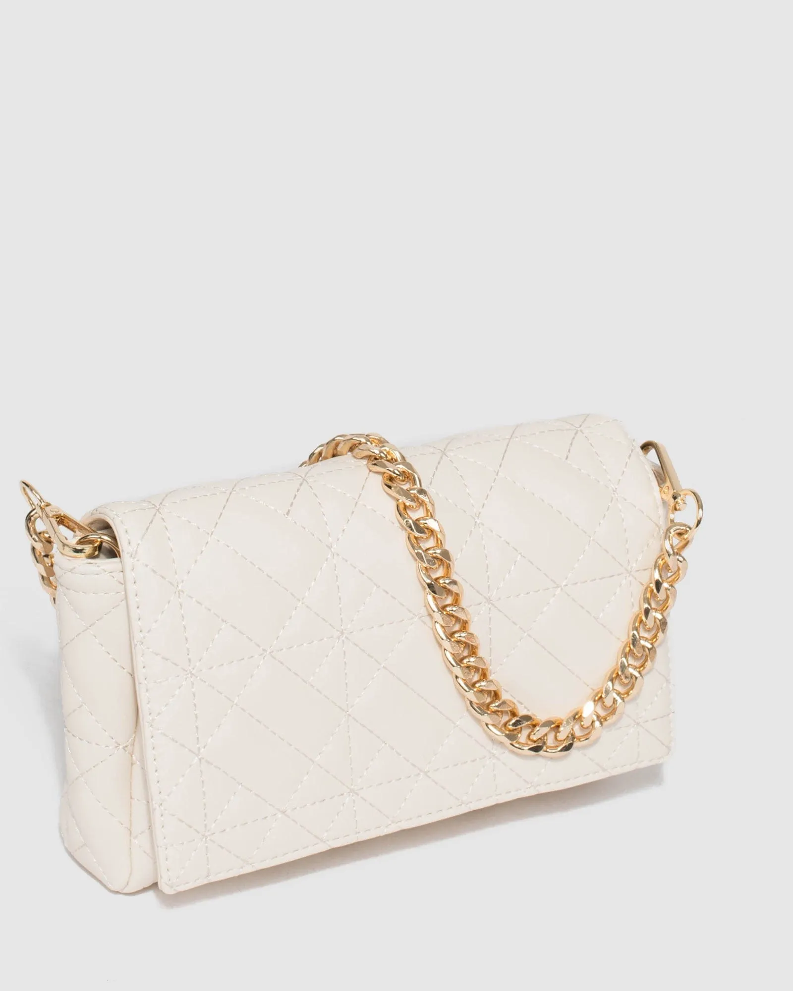 Ivory Monique Quilted Bag