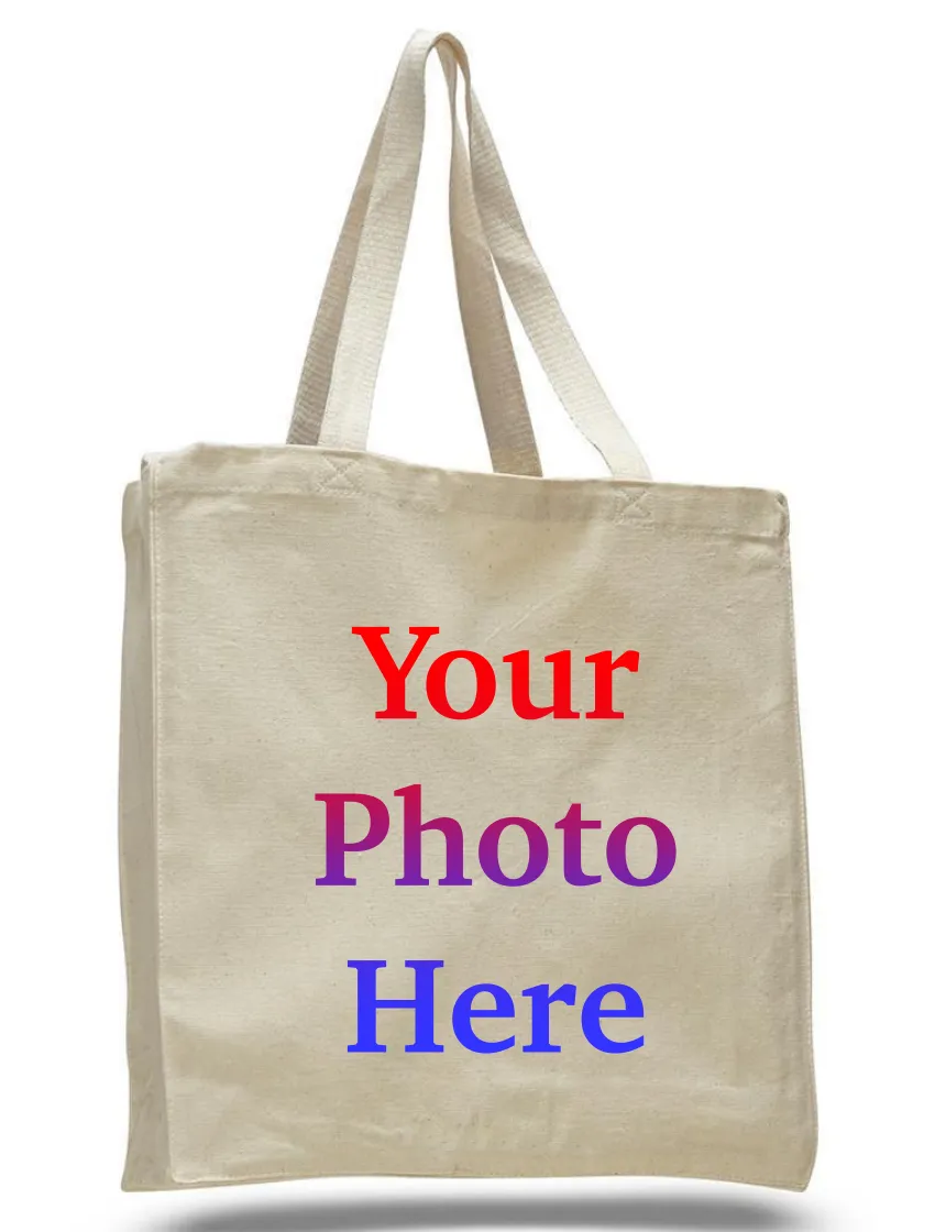 Large Size Canvas Tote Bags with Full Gusset