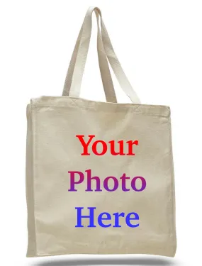 Large Size Canvas Tote Bags with Full Gusset