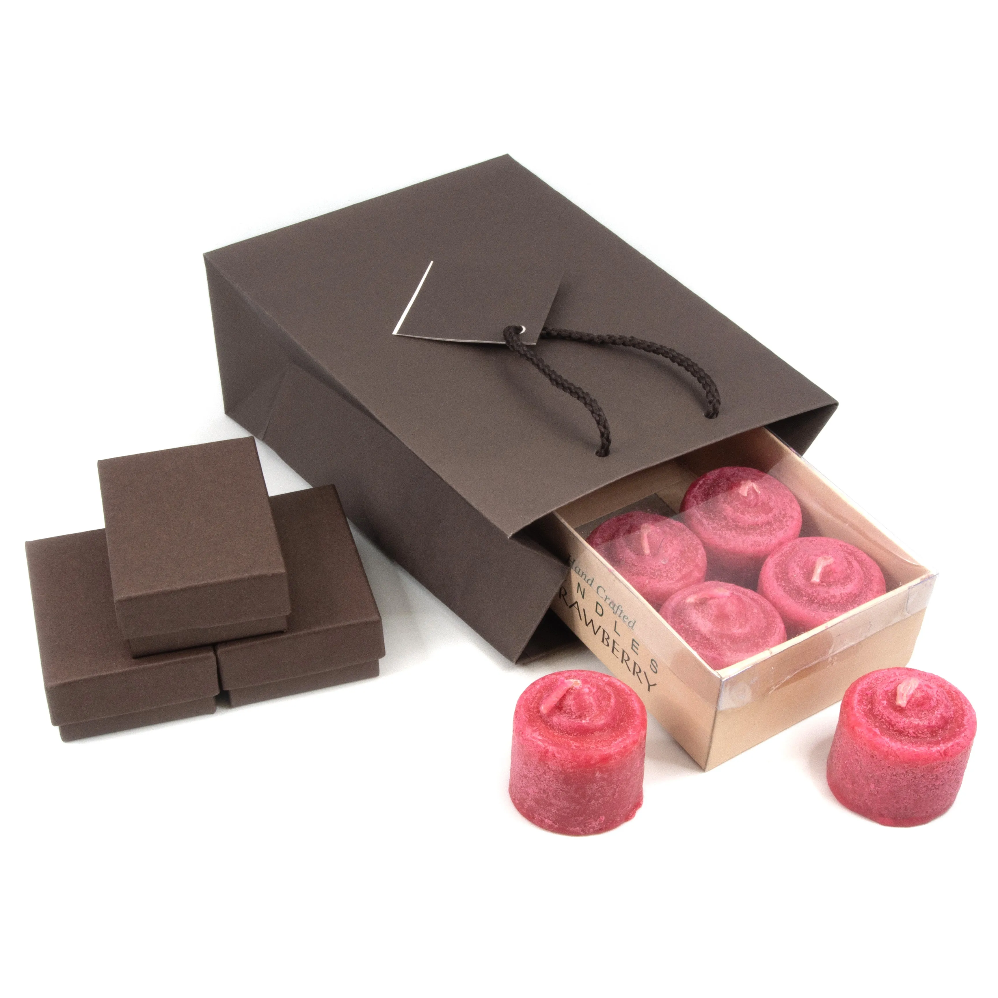Matte Dark Brown Paper Tote Gift Bag