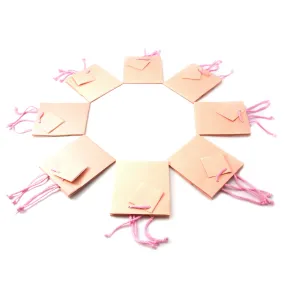Matte Pink Paper Tote Gift Bags