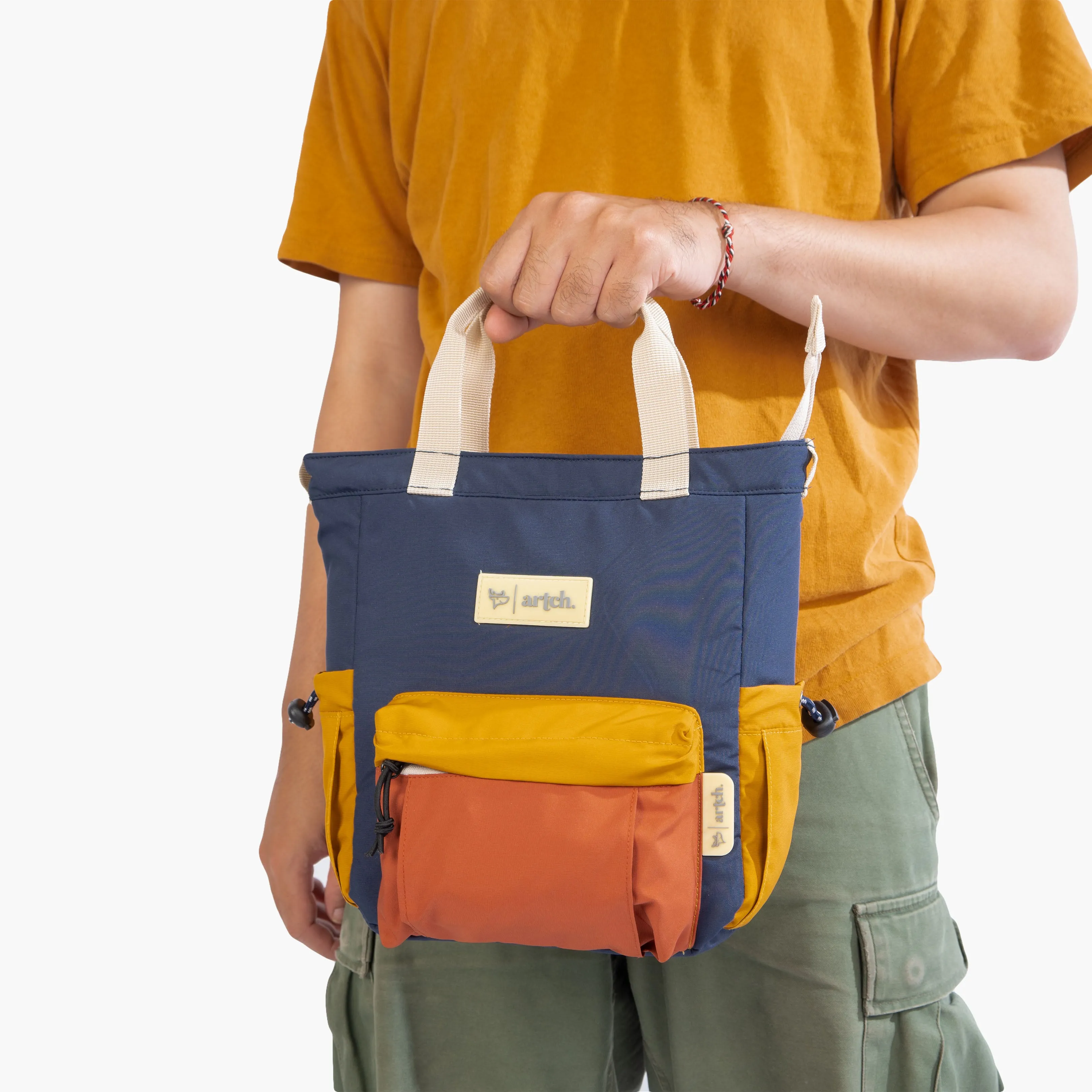 MINI GATA - NAVY ORANGE