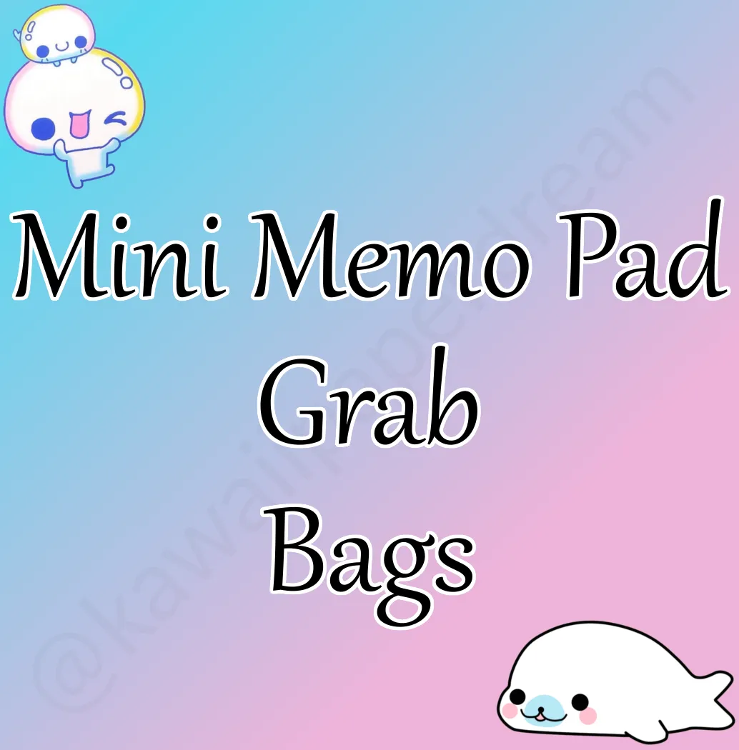 Mini Memo Pad Grab Bags