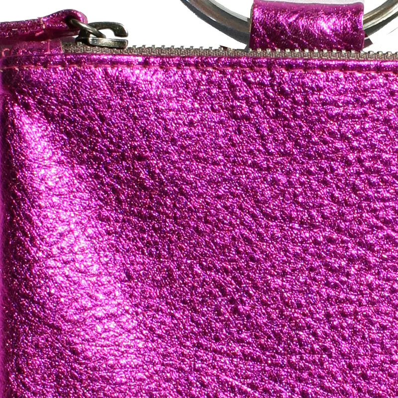 Mini Ring Wristlet - Hot Pink
