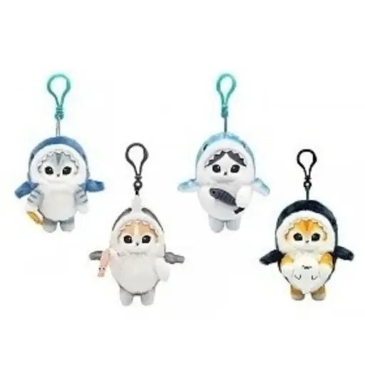 Mofusand Shark Costume Bag Charm Key Chain