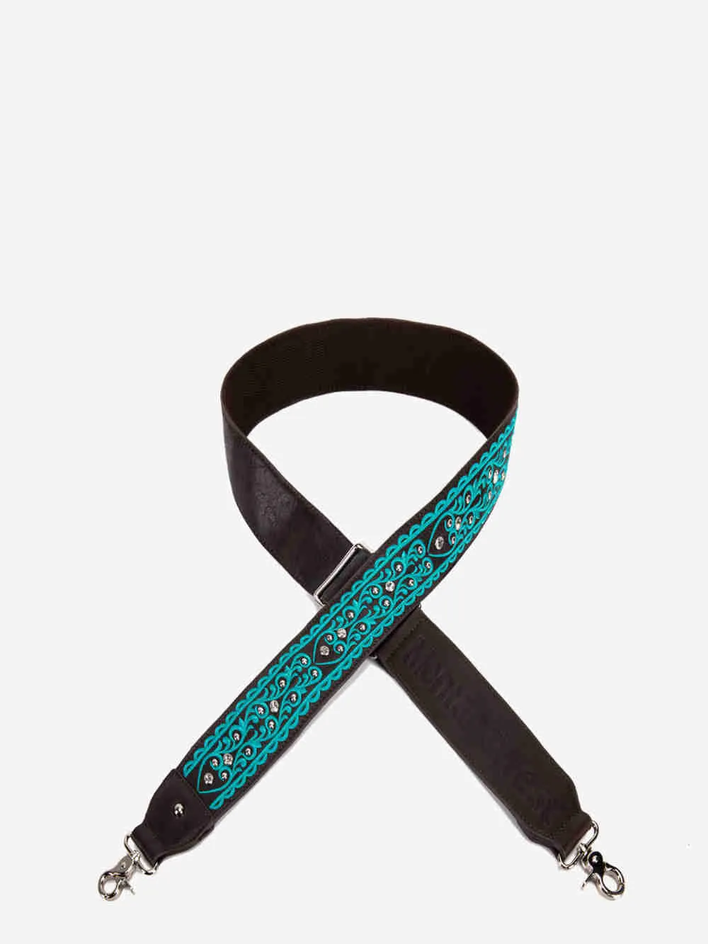 Western-Style Embroidered Crossbody Strap with Guitar Design by Montana West