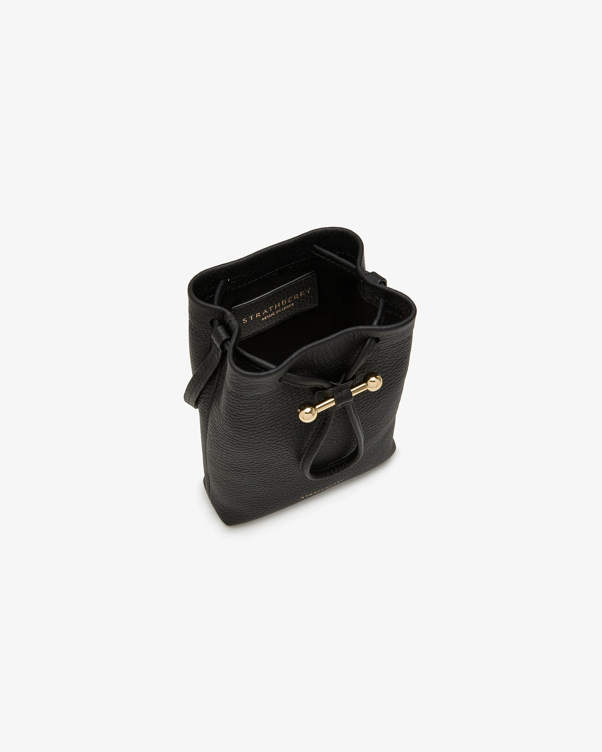 Sleek & Stylish Ossette Black Midi Pouch Handbag