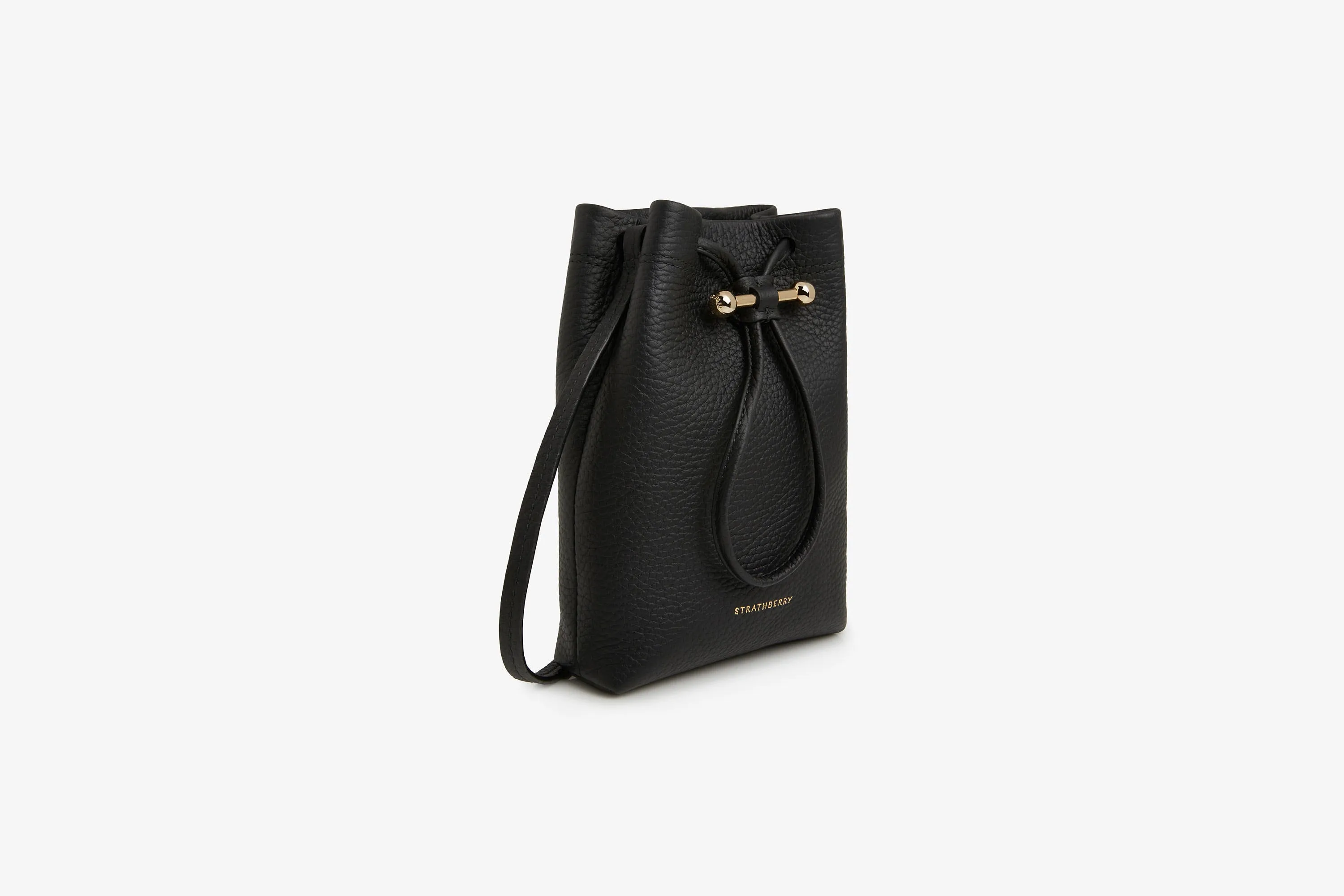 Sleek & Stylish Ossette Black Midi Pouch Handbag