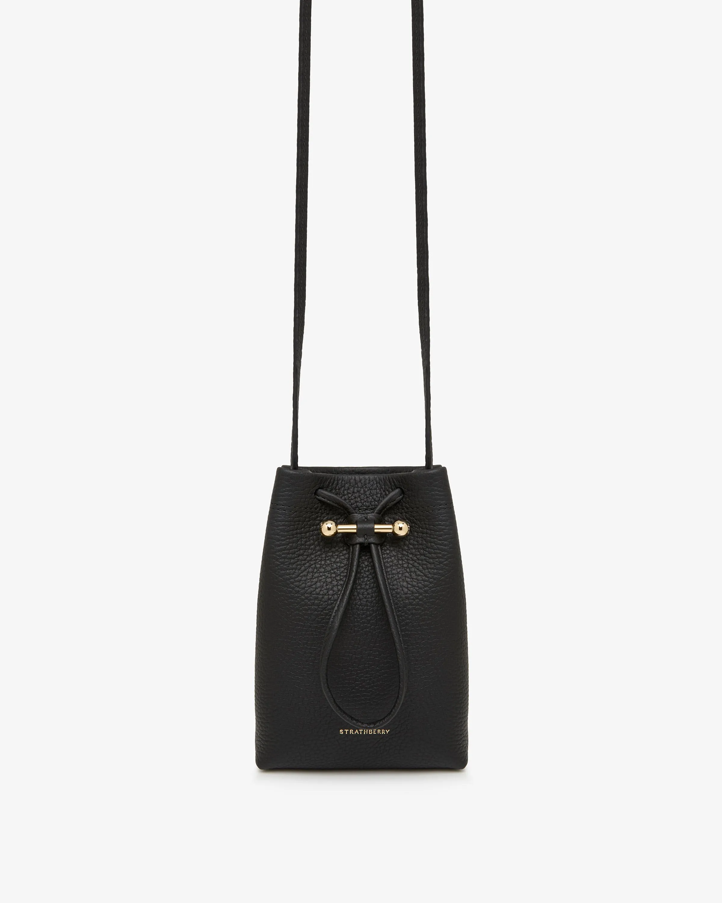 Sleek & Stylish Ossette Black Midi Pouch Handbag