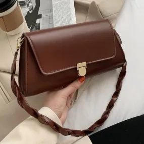 PB184 Mahogany Twisted Strap Purse