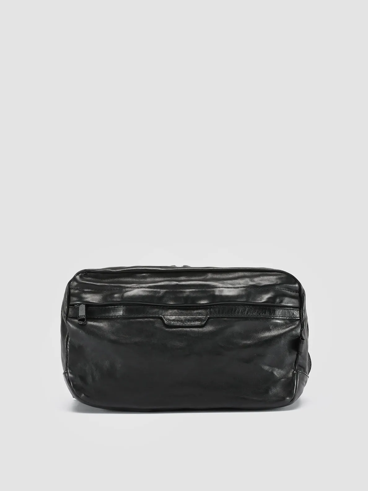 RECRUIT 009 - Black Leather Waist Pack