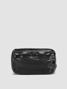RECRUIT 009 - Black Leather Waist Pack