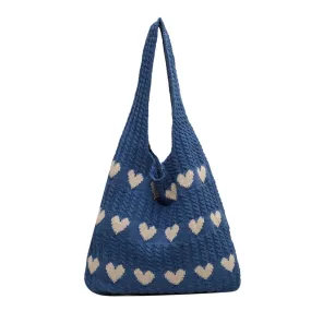 UAKISS  - Women's Knit Shoulder Bags Ladies Exquisite Large Capacity Elegant Handbags Female High Quality Versatile Shopping Travel Bags