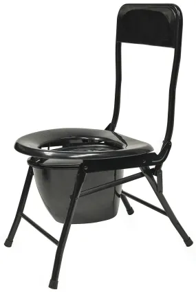 World Famous Folding Portable Toilet Chair Heavy Duty Steel Frame